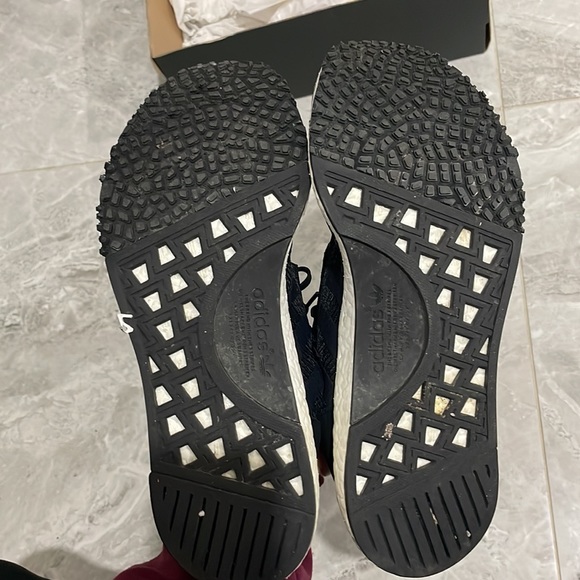 Mens Adidas NMD Racer PK Primeknit Black White Grey - Picture 4 of 5